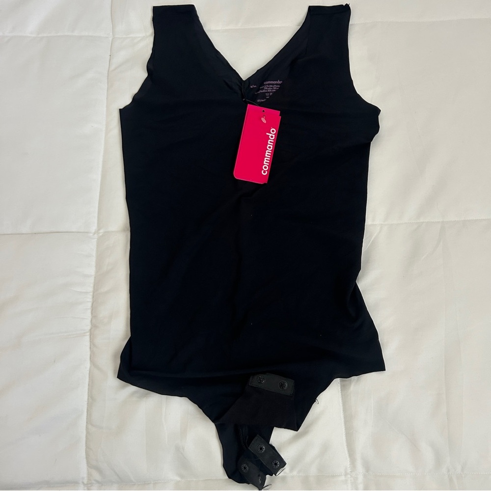 Commando Whisper Tank Black Bodysuit
